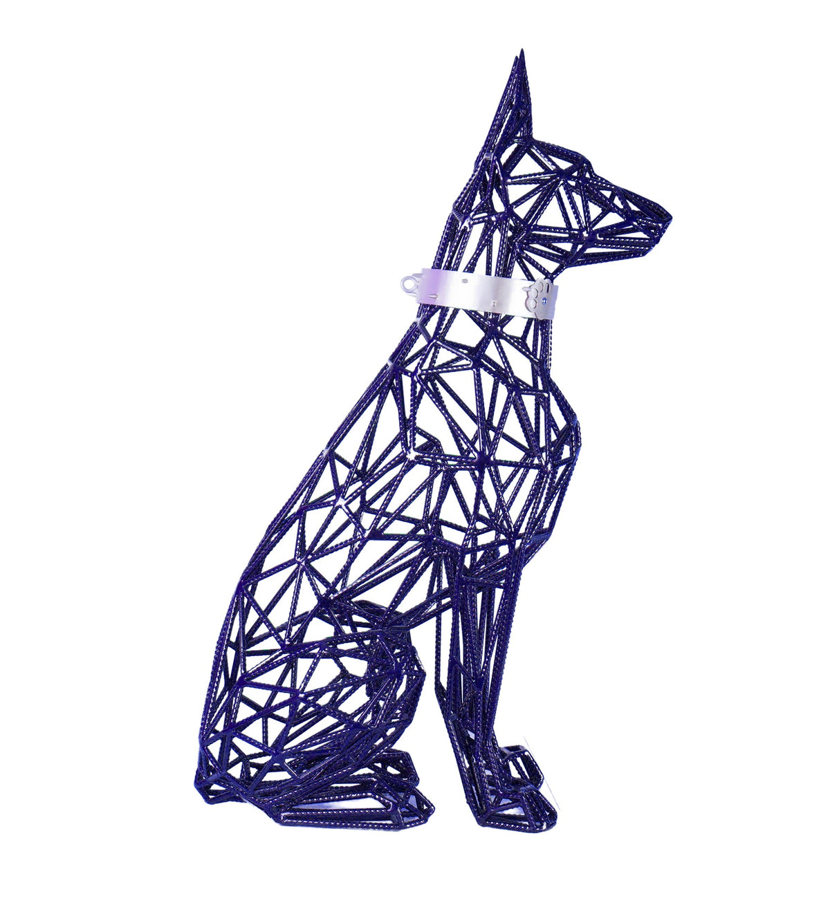 Doberman Sitting sculpture