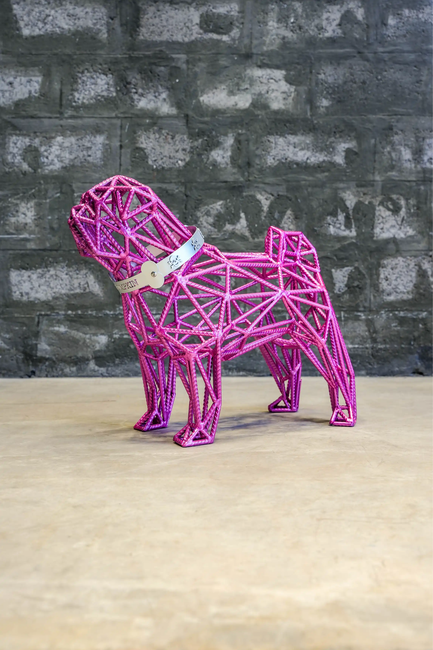 Pumpkin - The Geometric Pug Sculpture