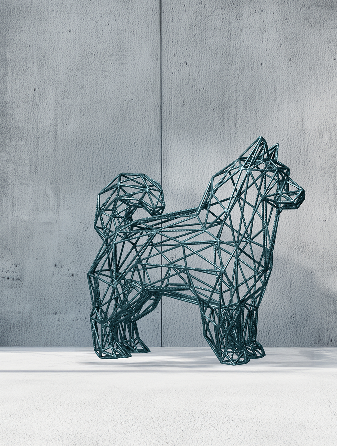 KOA- The Geometric Samoyed Dog