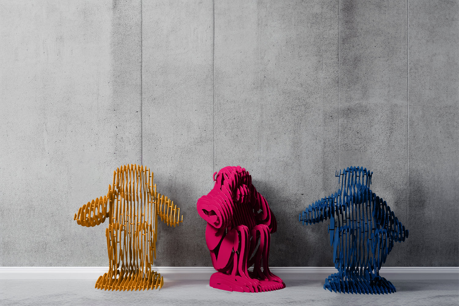Clueless - The Three Monkeys Sculpture Set
