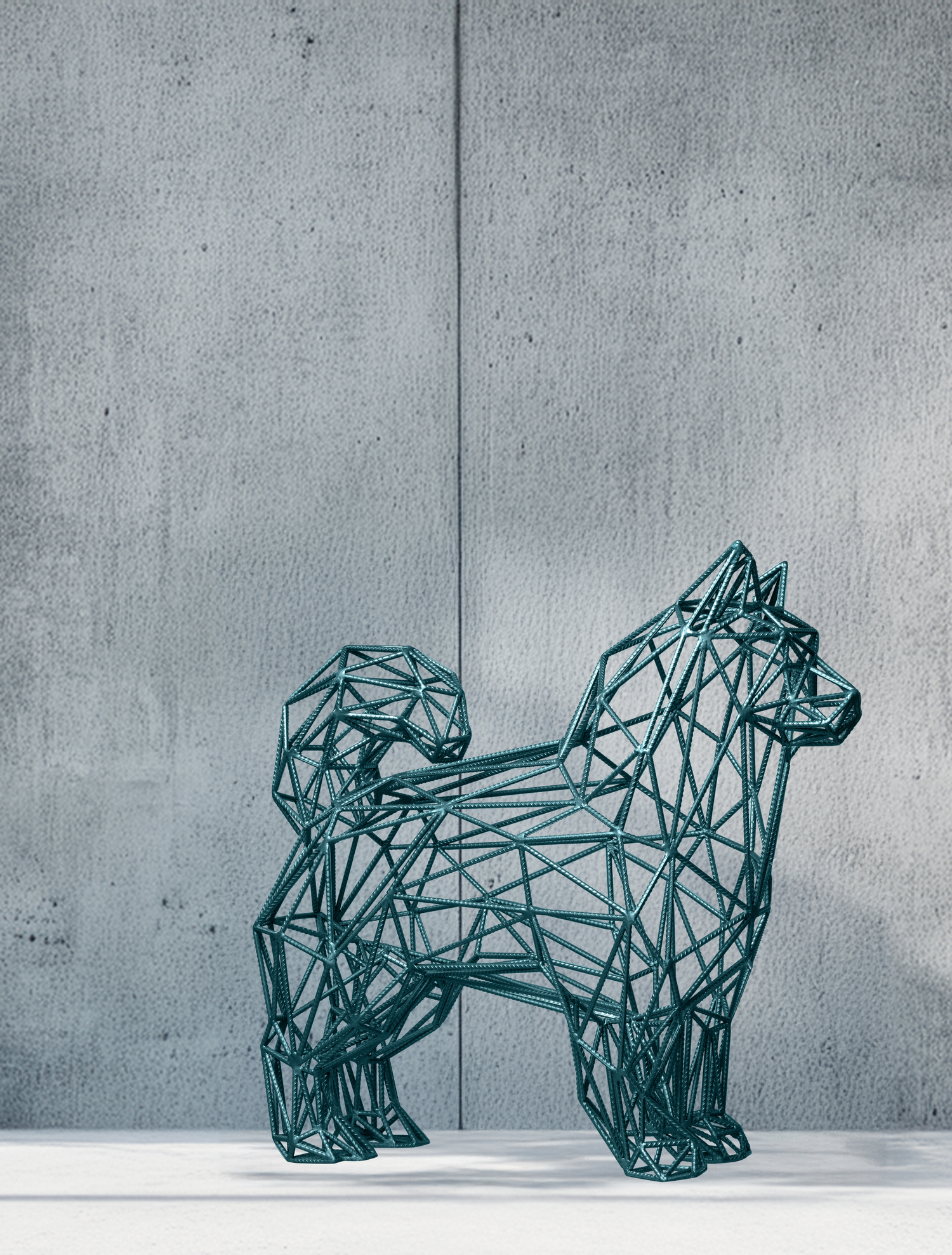 KOA- The Geometric German Shepherd Sculpture