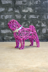 Pumpkin  - The Geometric Pug Sculpture