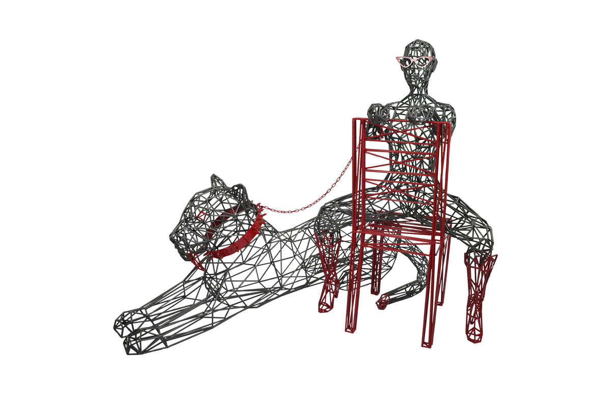 Ishtar - Woman Sitting On Chair With Leopard