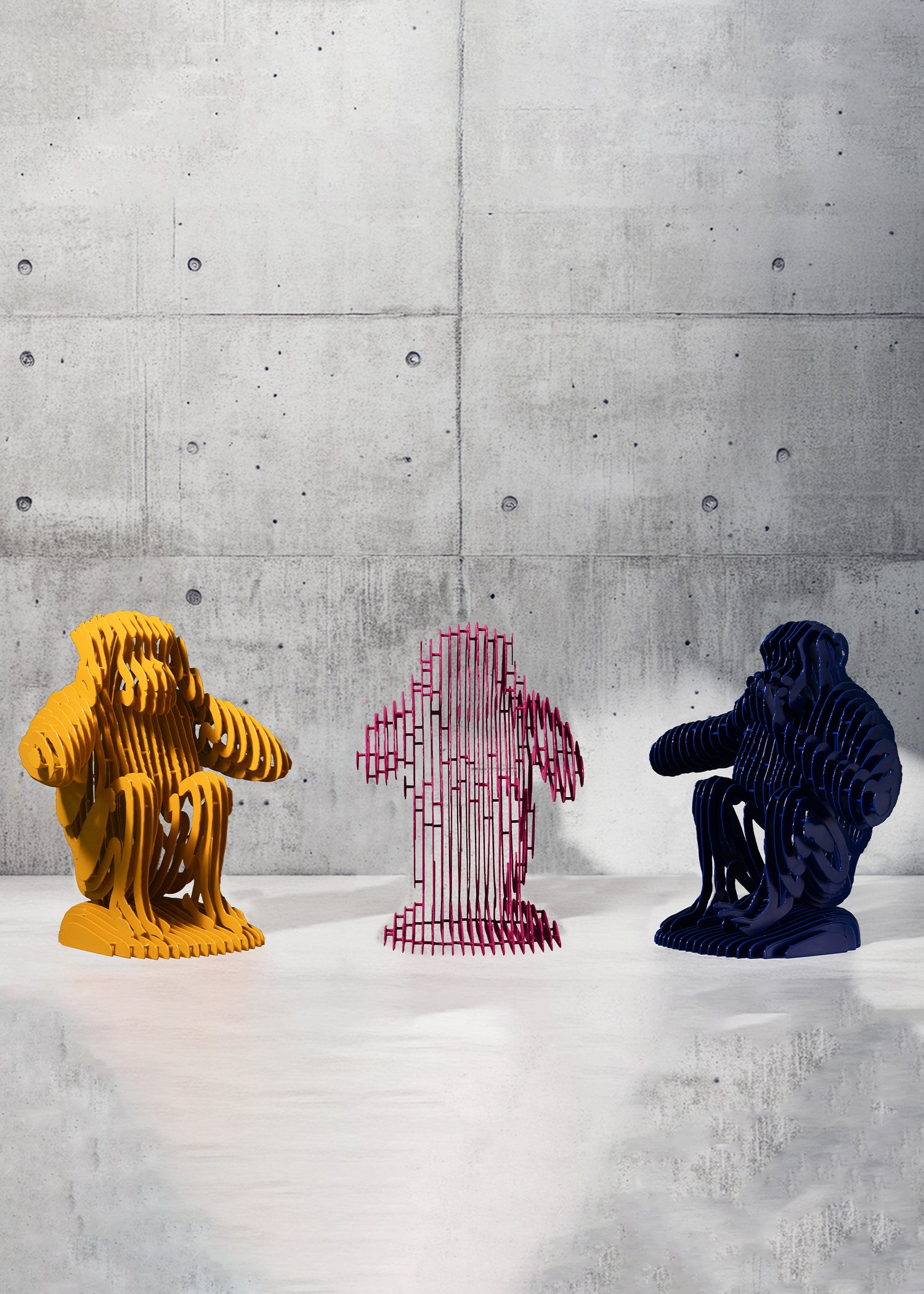 Clueless - The Three Monkeys Sculpture Set